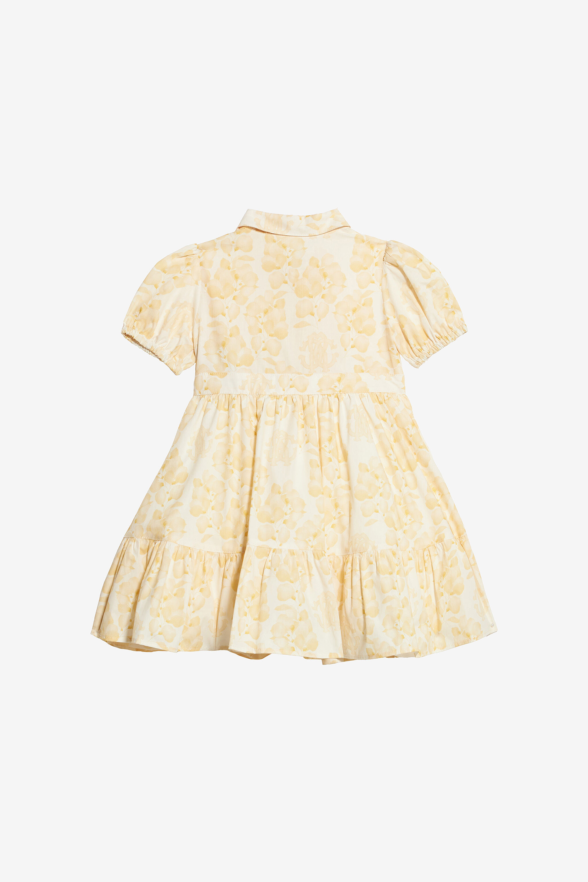 JU Abito Con Stampa Floreale E Monogram RC Giallo UJT117-7MO41