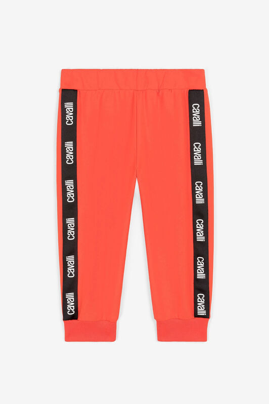 JU Jogginghose mit Logo-Streifen Orange OJT279-ISA2J
