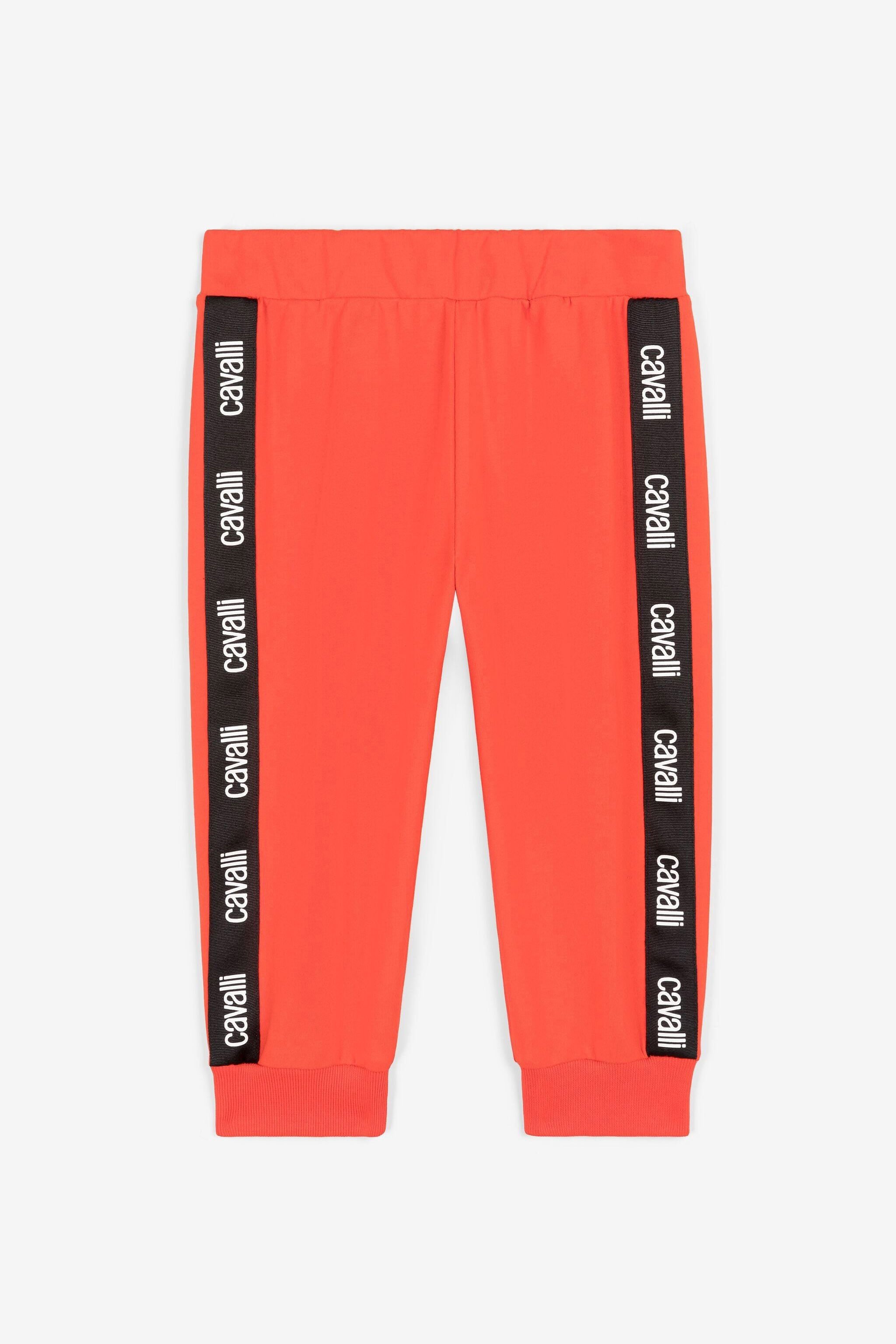 JU Jogginghose mit Logo-Streifen Orange OJT279-ISA2J