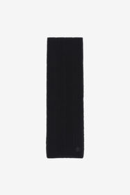 ${brand} Schwarzer Schal Rippstrick Kaschmirmischung ${colorDescription} ${masterID}
