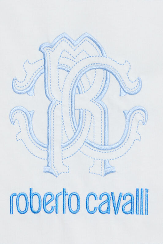 JU Coperta Baby Blue Con Stampa Monogram E Logo BABY BLUE VJT803-JD001