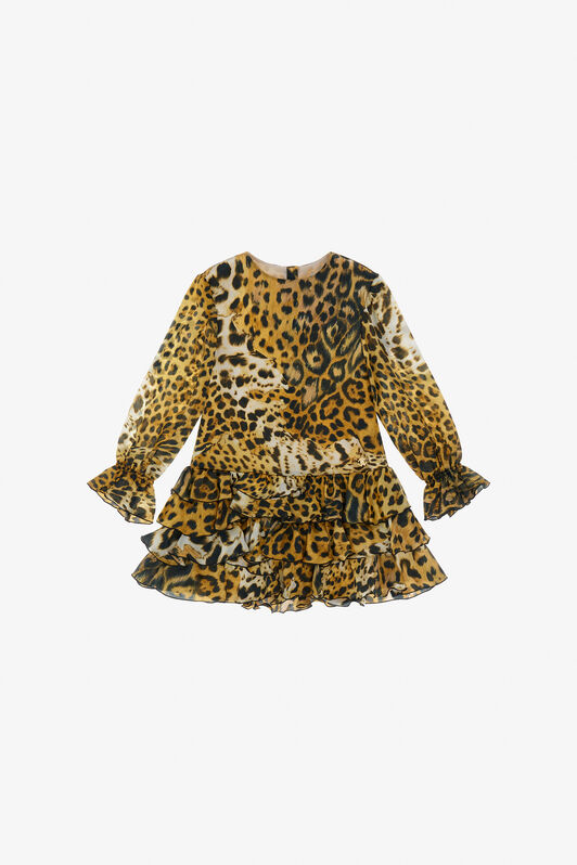 JU Kleid mit Leopardenprint Hellbraun TJT10O-2NM10
