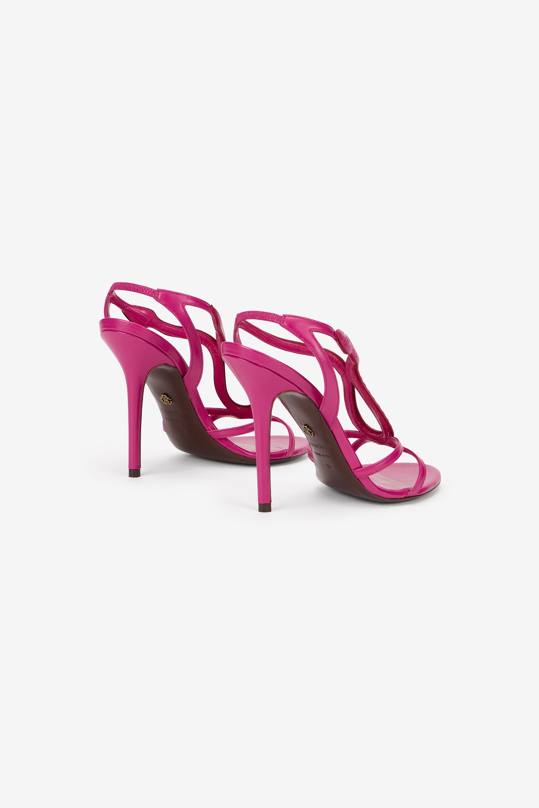 RC Leather Sandals with Snake Detail FUCHSIA WQS012-PZ319