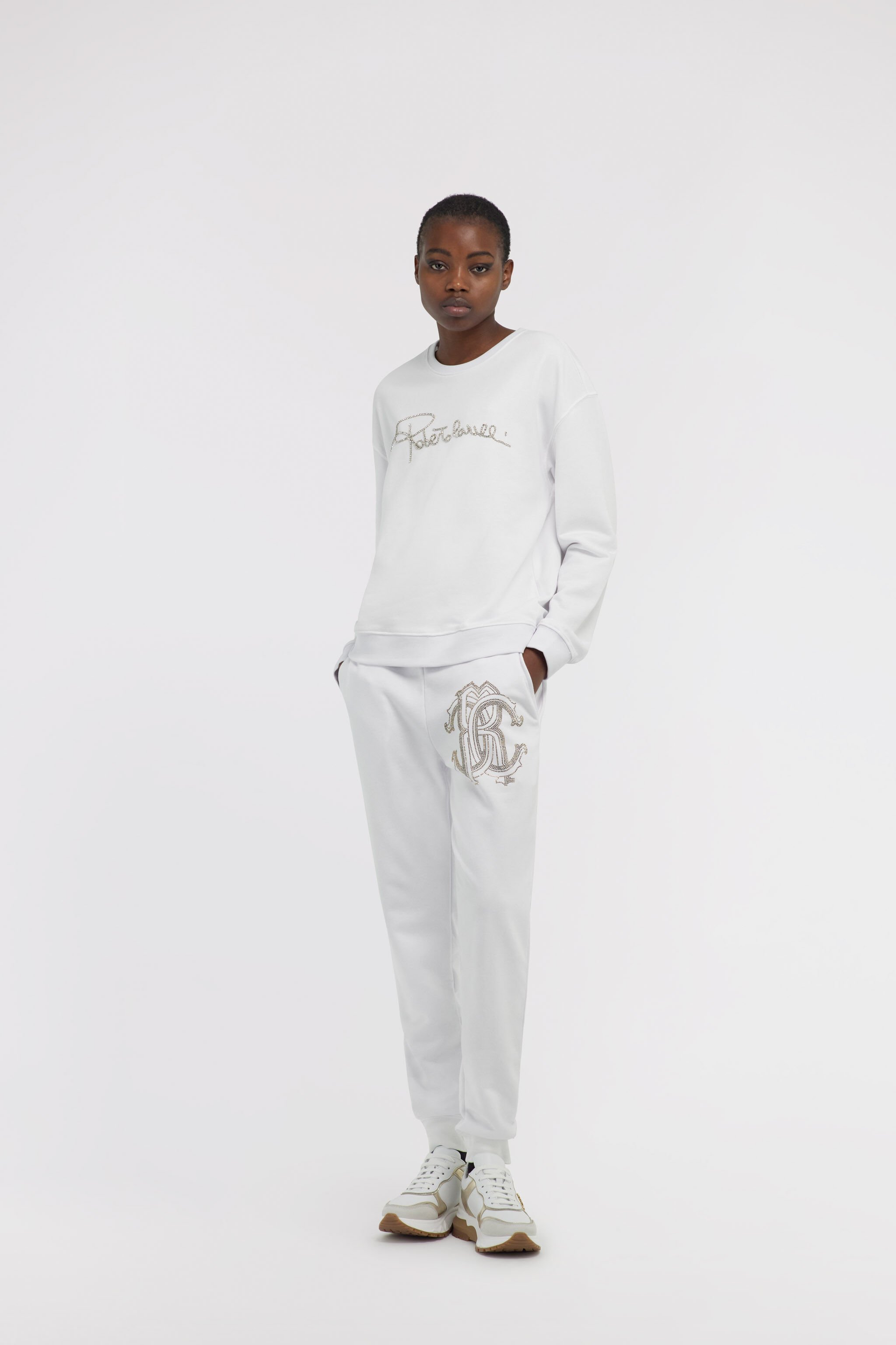RC Sporty pants with Monogram RC Blanc NOT22A-CF052