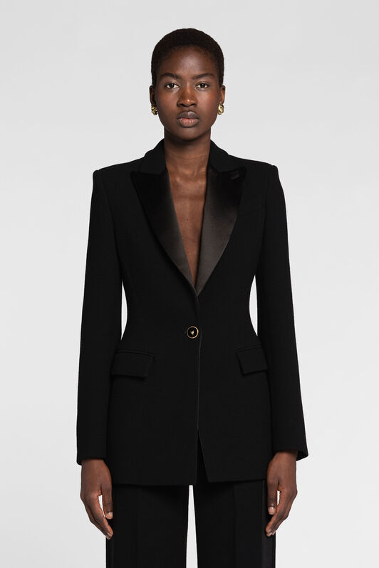 RC Single-Breasted Wool Blazer RC Single-Breasted Wool Blazer Black PKT401-WR013