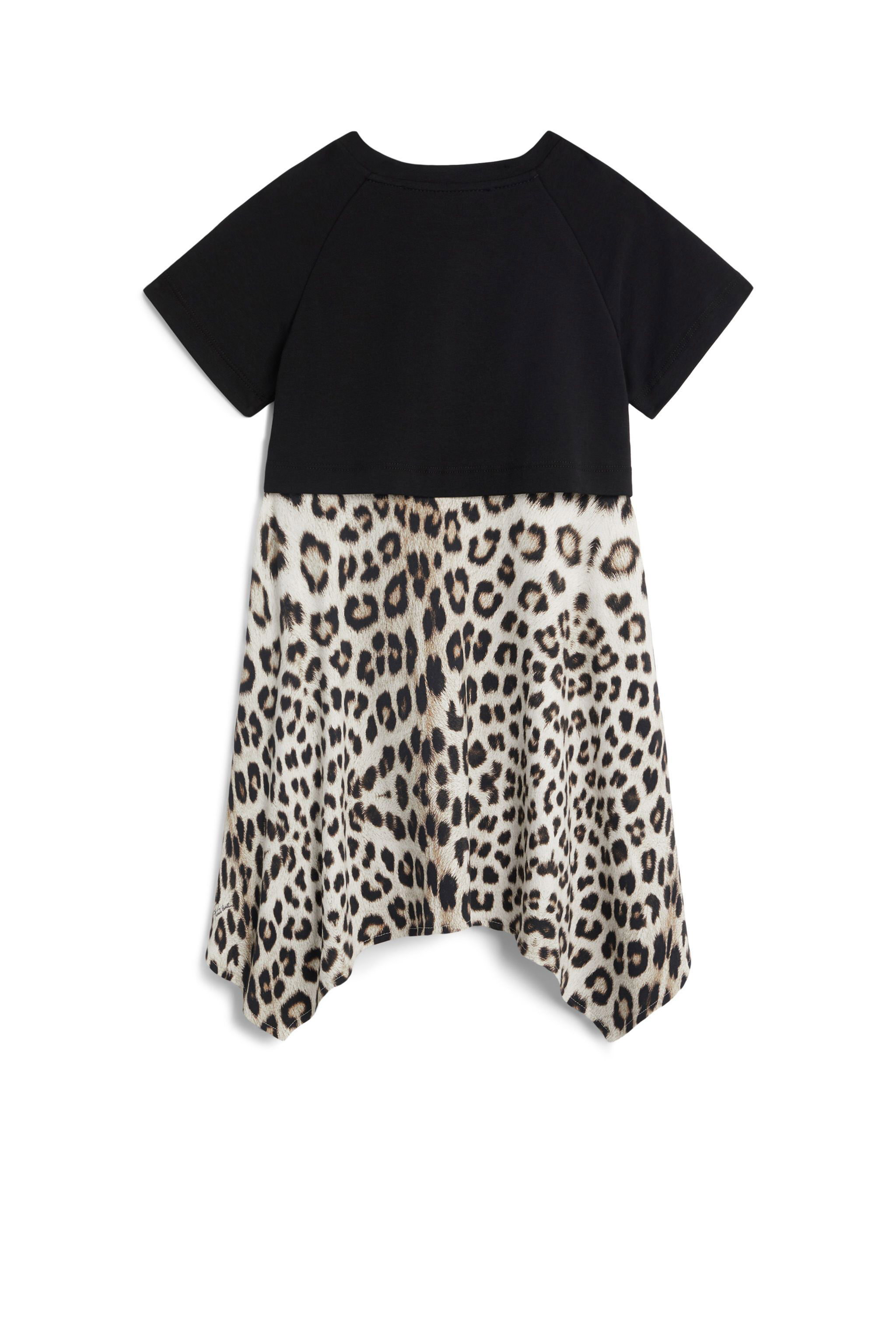 JU Iconic Jaguar print dress BEIGE/MILKY/BLACK JJT113-JMQ64
