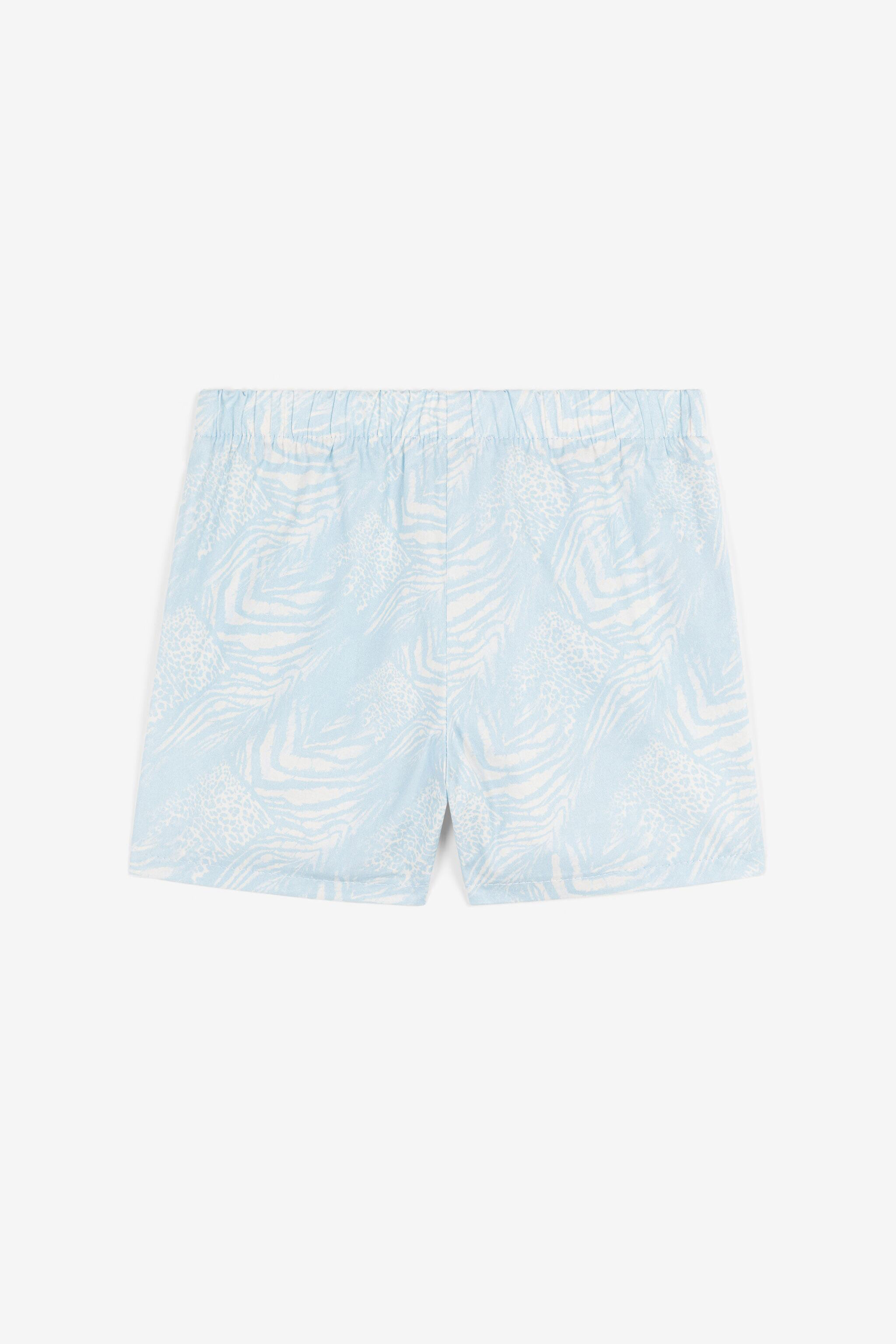 JU Short à imprimé Animalier Patchwork BABY BLUE/NAVY/MILKY OJT20B-QRC76