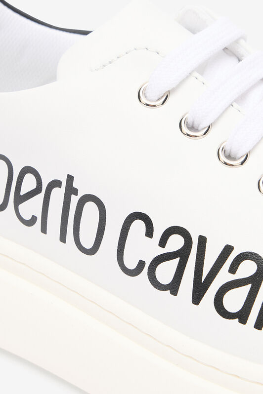 RC White Sneaker With Logo Print RC White Sneaker With Logo Print WHITE/BLACK QOS01I-PZO16