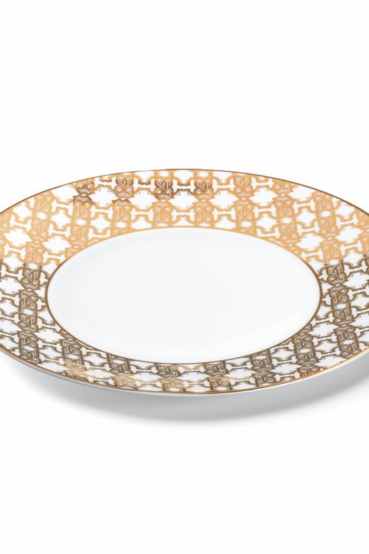 HO MONOGRAM GOLD 2 DINNER PLATES SET Oro RALA33-IA038