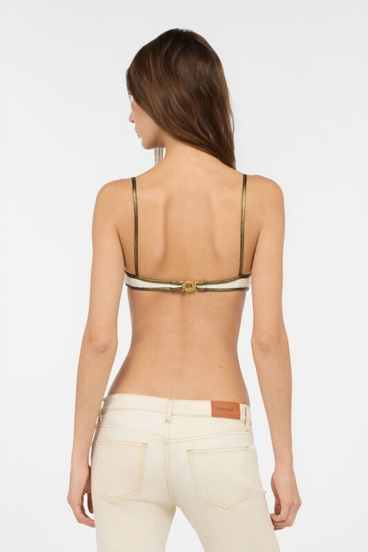 RC Brown One-piece Swimsuit with Cut-out IVORY WWW007-LL030