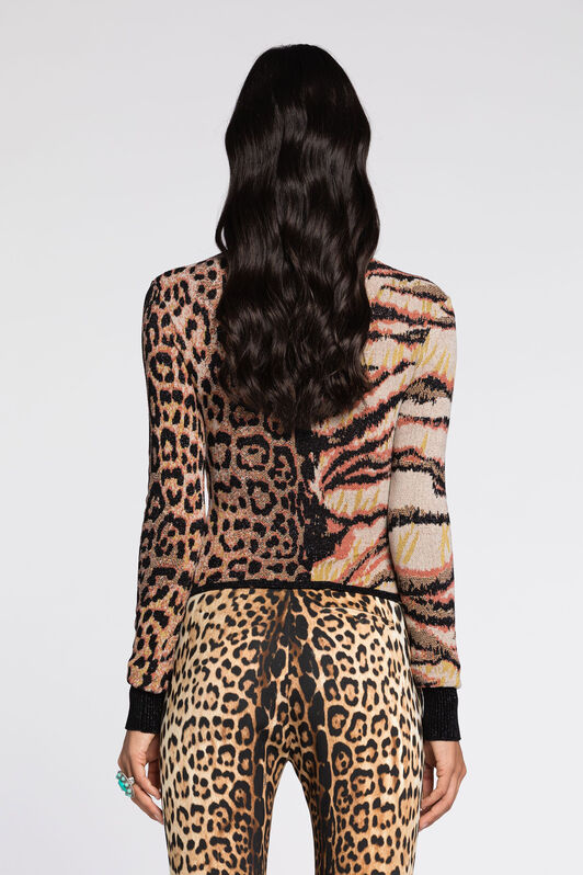 RC Animalier-Jacquard Sweater Brown RKM600-MI150