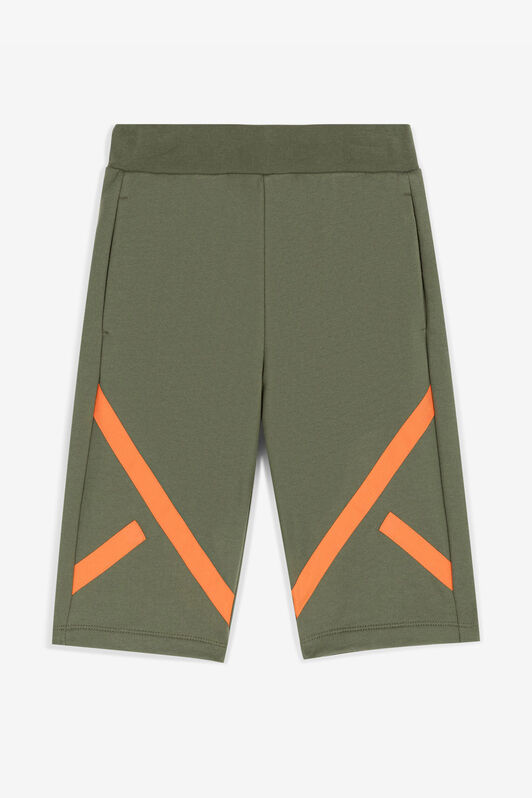 JU Logo-Patch Cotton Shorts JU Logo-Patch Cotton Shorts Dark green RJT221-CF050