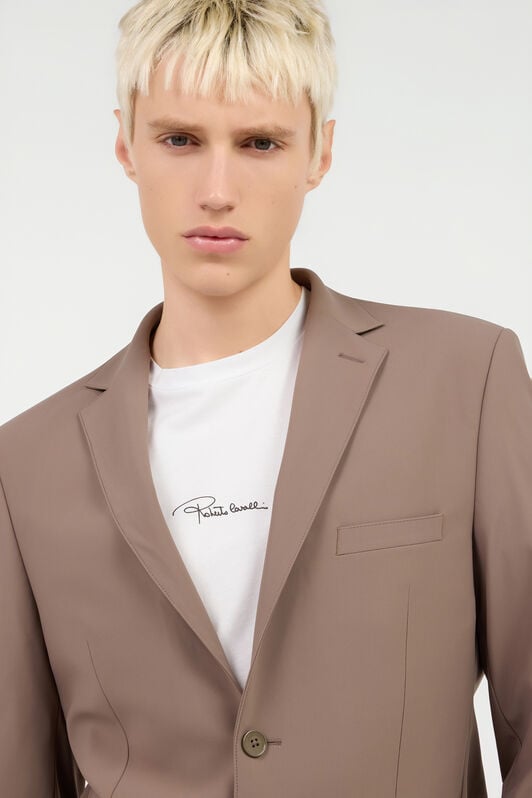 RC Taupe Single-Breasted Suit BROWN QOT40M-4GO01