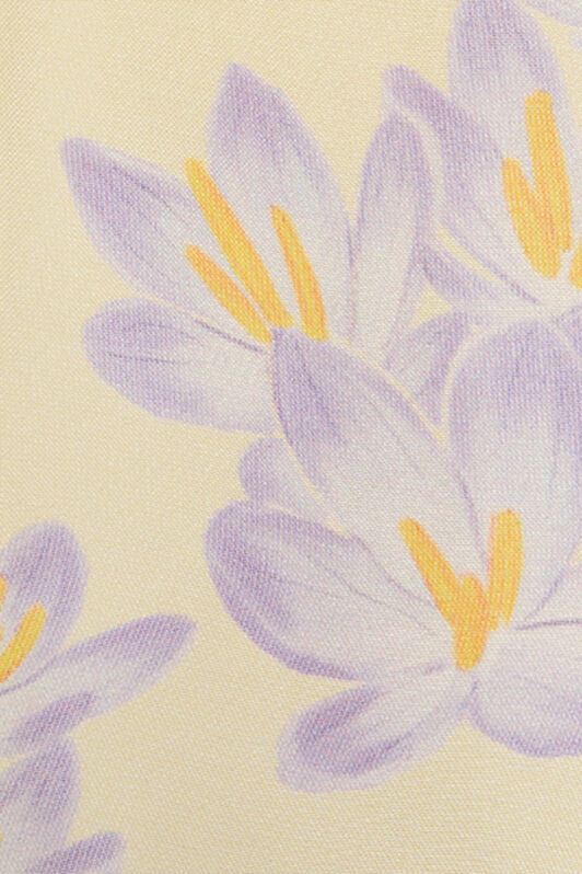 JU Yellow Dress with Tropical Print JU Yellow Dress with Tropical Print YELLOW VJT114-2NP32