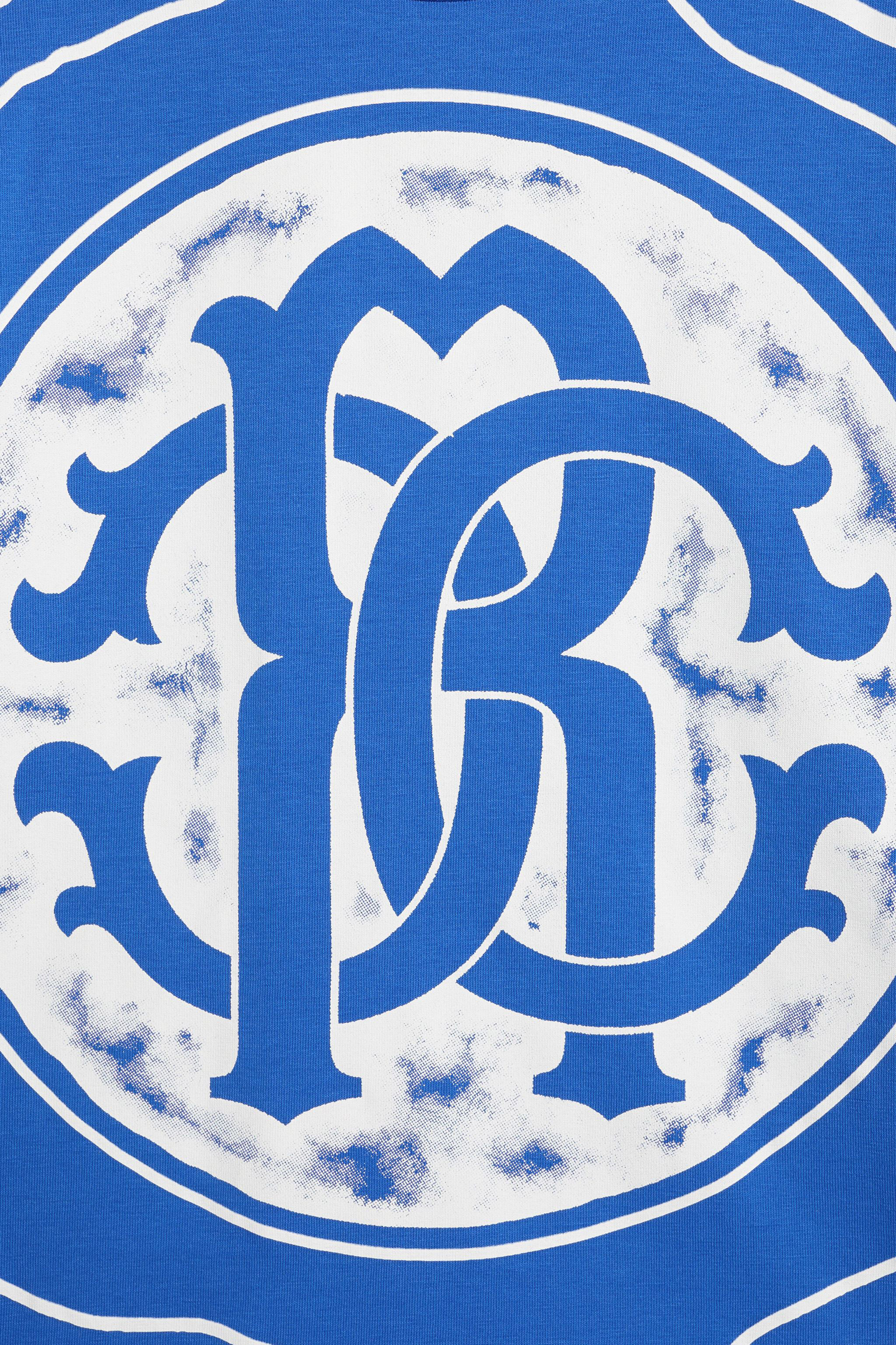 JU T-shirt con Monogram RC ELCTRIC BLUE JJT691-JV025