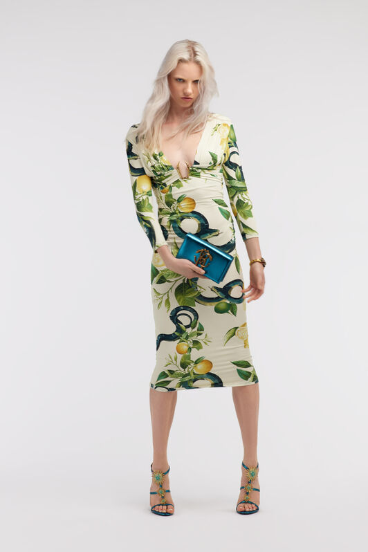 RC Lemon print dress Ivory SKT131-LNI89