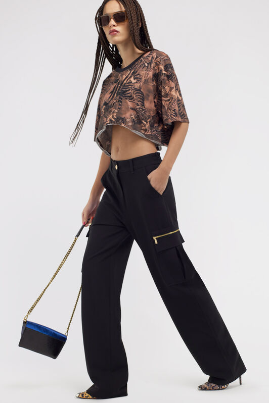 JC Just Cavalli trousers Black SFT010-SF833