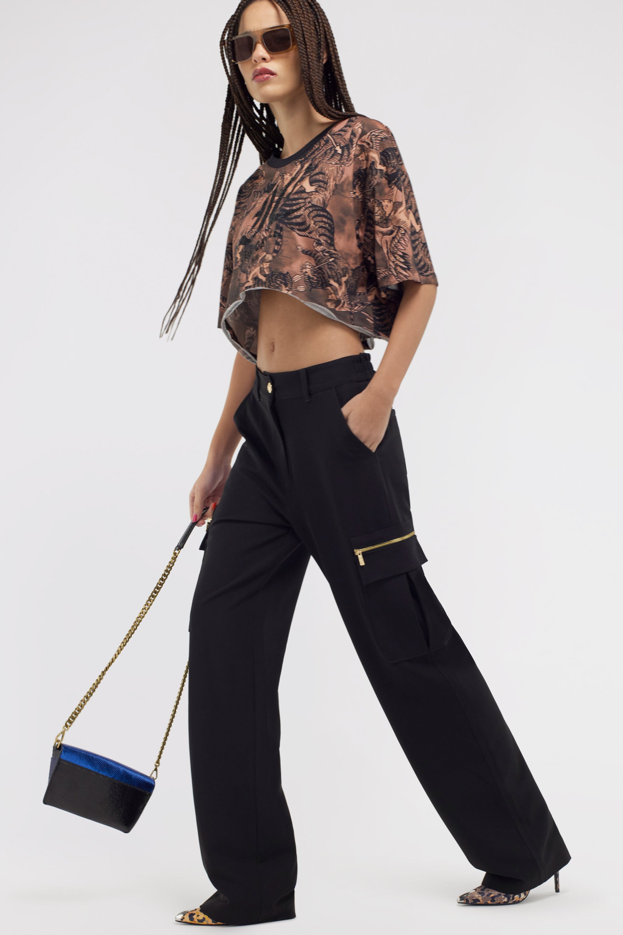 JC Just Cavalli trousers Black SFT010-SF833