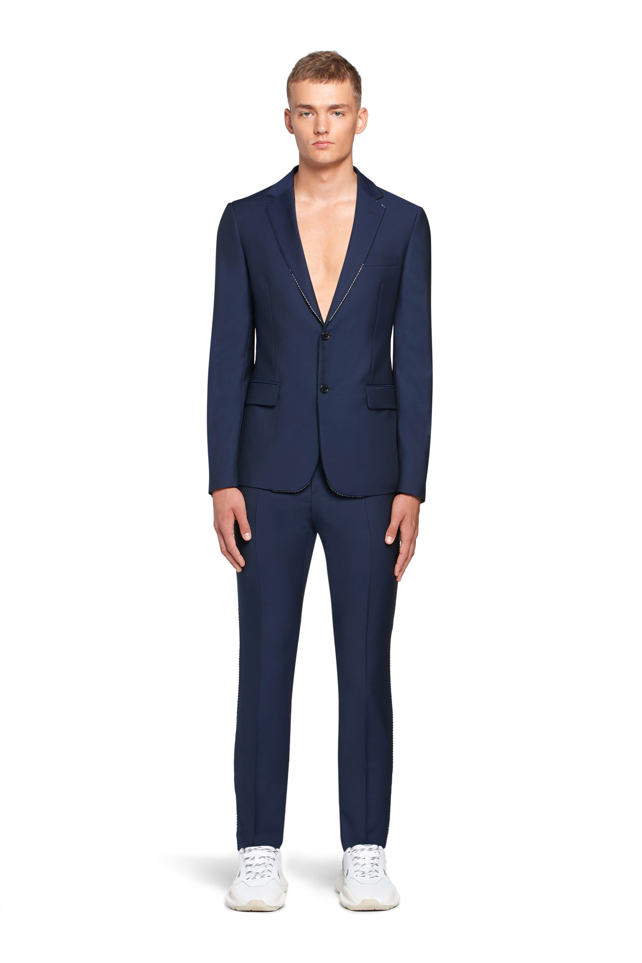 RC Giacca sartoriale con profili decorati NAVY INR413-WC009