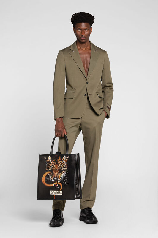 RC Tiger Tooth Pleated Trousers KHAKI ORT211-FN063