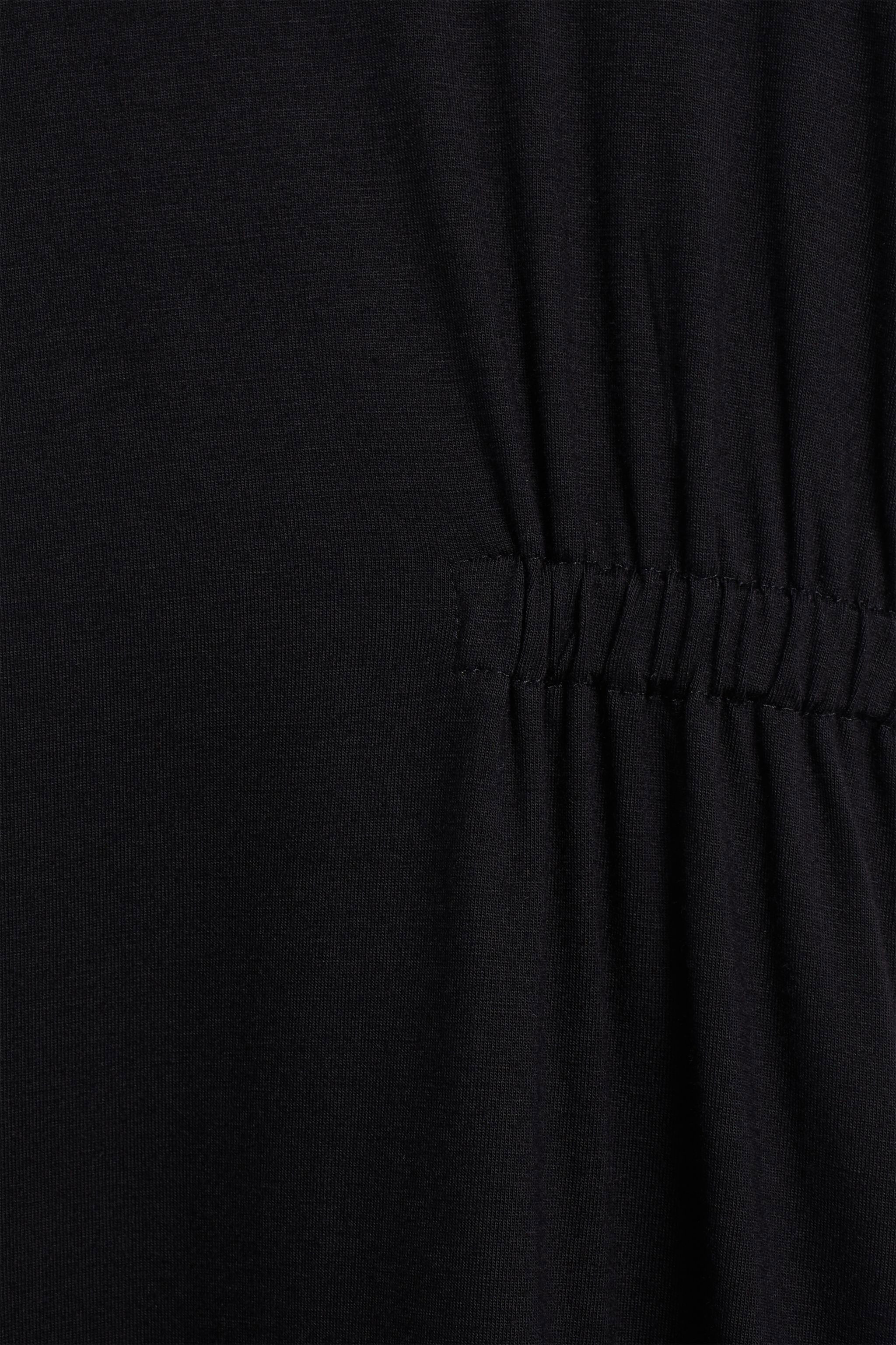 JU Pink jersey logo dress BLACK IJT10F-JE050