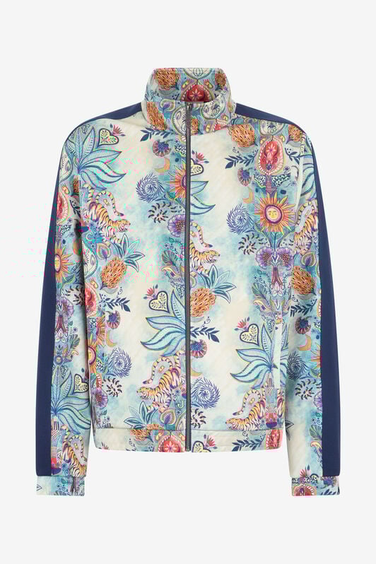 JC Sweatshirt mit Tropical Garden-Print 217 AZZURRO + 582 AR WFT108-WF138
