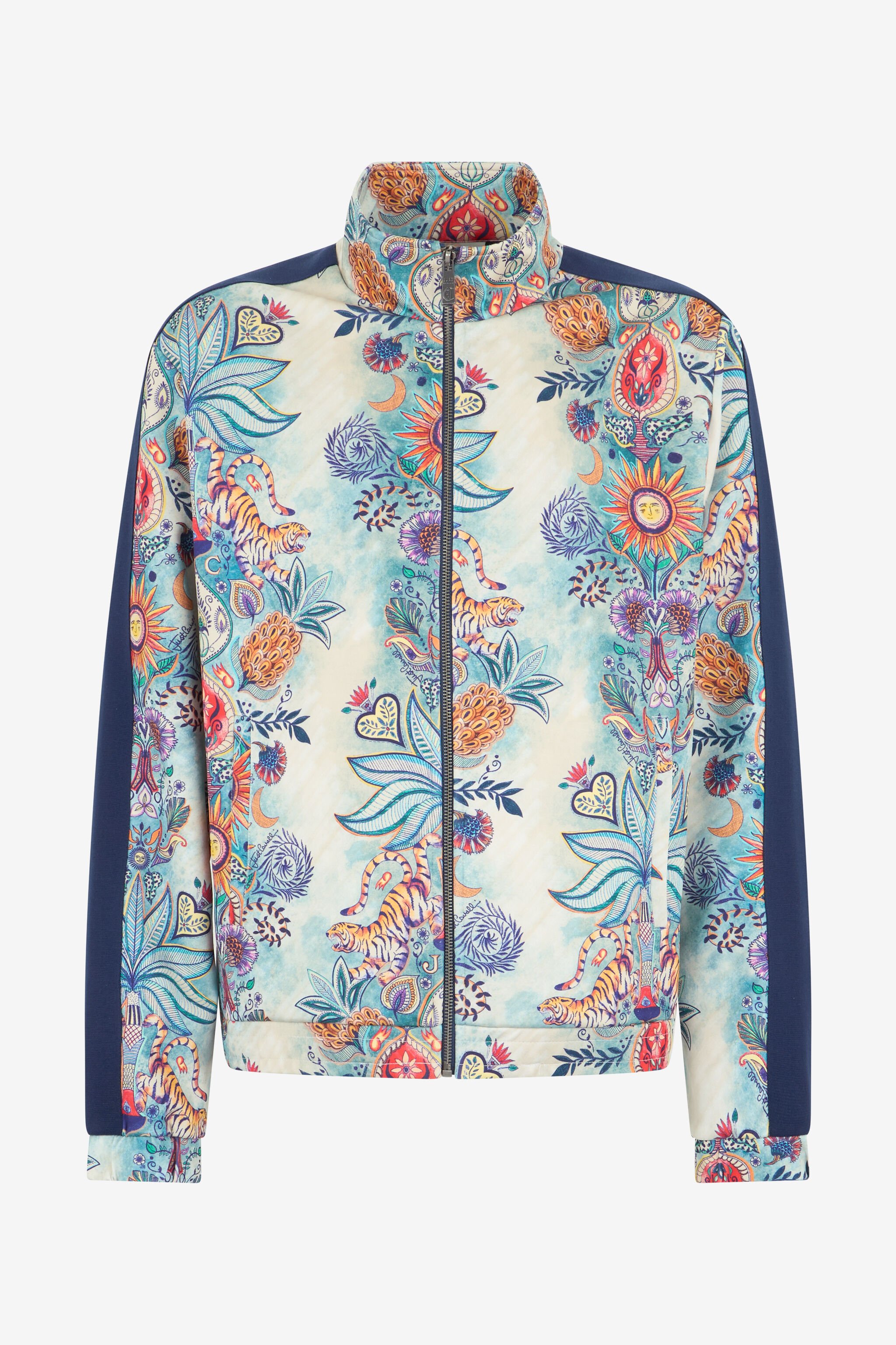 JC Sweatshirt mit Tropical Garden-Print 217 AZZURRO + 582 AR WFT108-WF138
