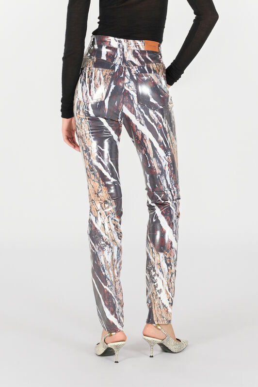 RC Skinny trousers with Marble print Purple TWJ233-KGN22