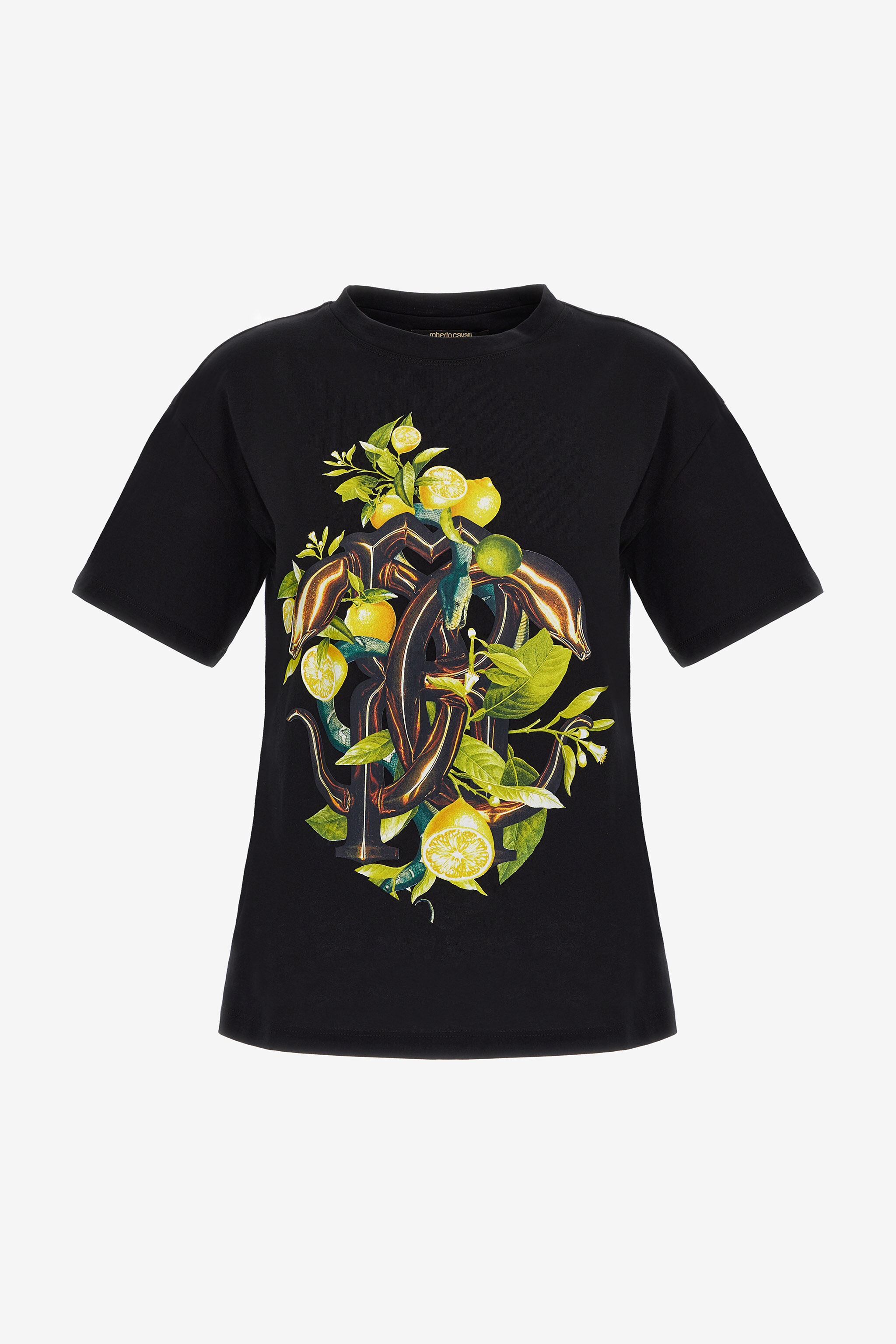 RC T-shirt con stampa Limoni e Snake Nero SKT61C-JD062