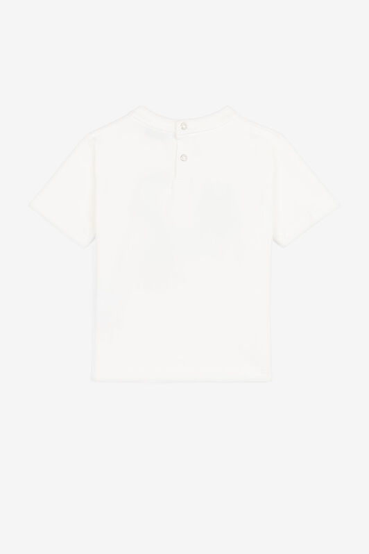 JU RC Monogram-Embroidered Cotton T-Shirt White QJT629-JV025