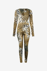 ${brand} Jumpsuit with Jaguar Skin print ${colorDescription} ${masterID}