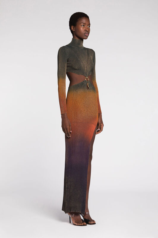 RC Dégradé Cut-Out Maxi Dress MULTICOLOR PQM130-MO010