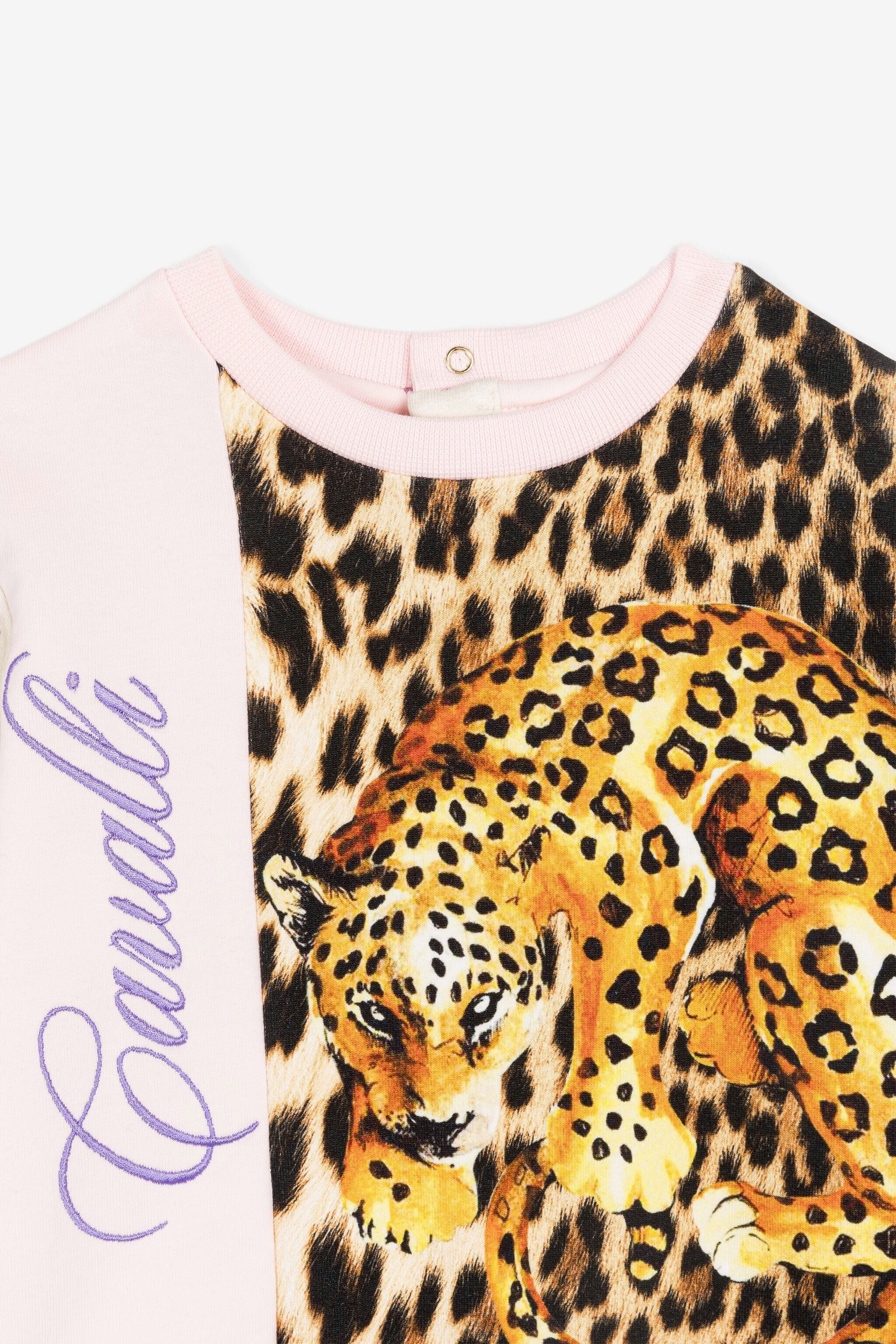 JU Patchwork-Print Sweatshirt Light brown OJT950-ISA2J