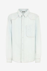 RC Camisa Vaquera Azul Claro Con Costuras En Contraste ENDLESS SKY WNJ72B-DL014