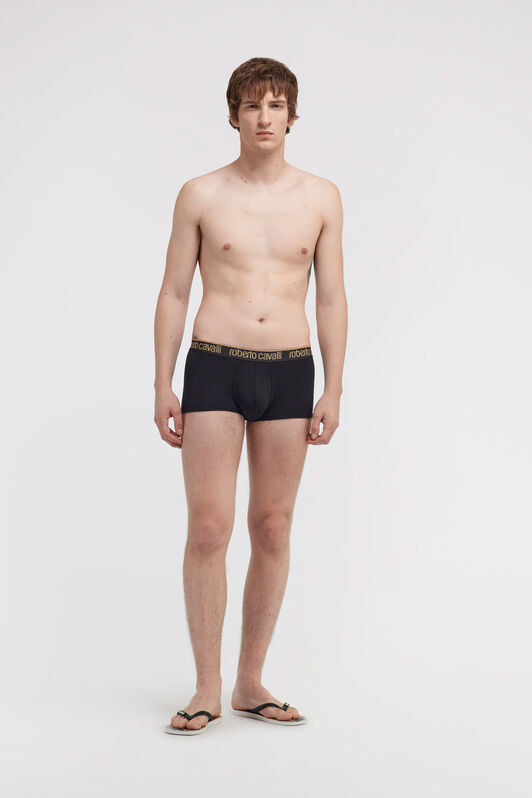 RC Roberto Cavalli Logo Boxershorts Schwarz TRO02A-JJ016