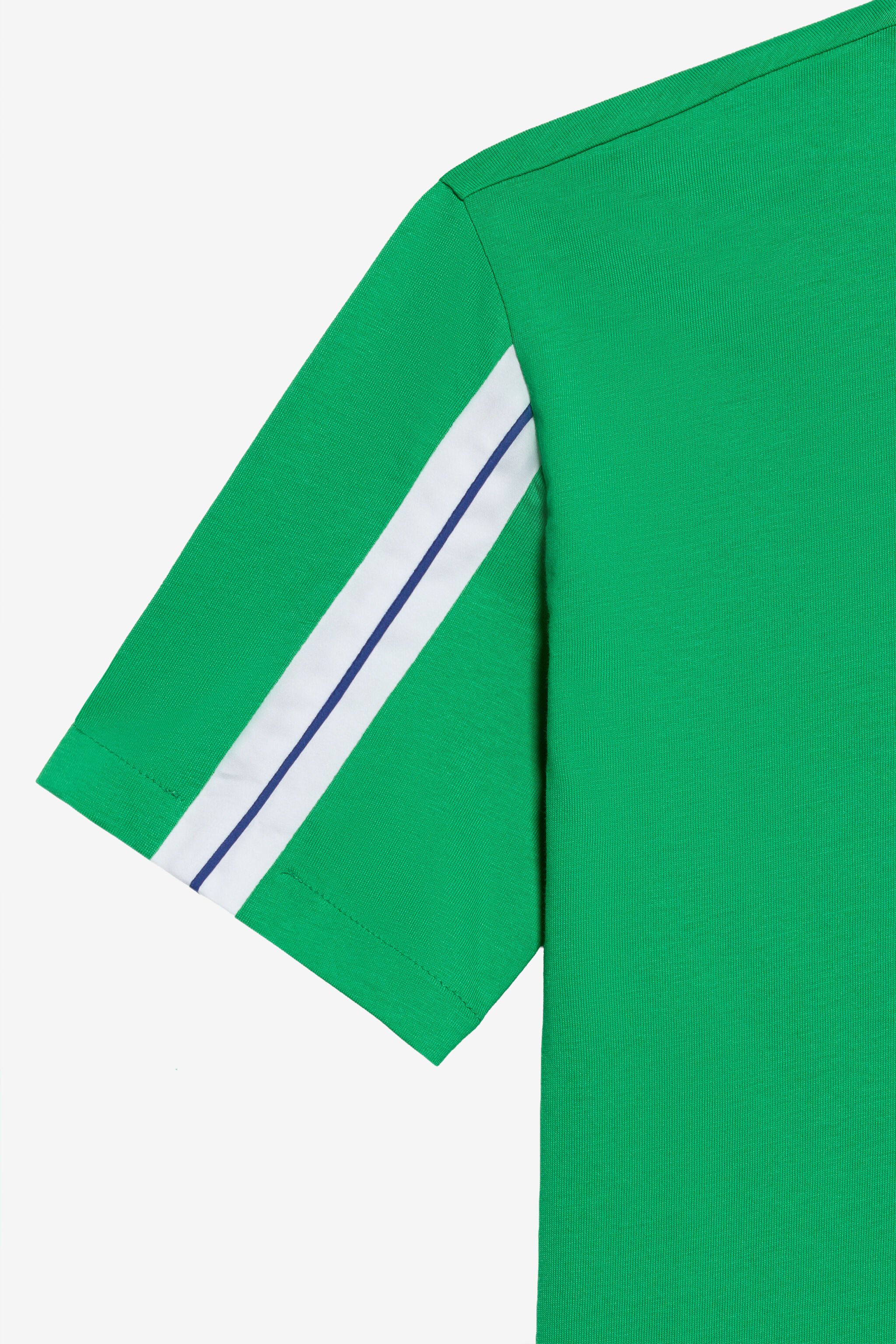 JU White Cotton T-Shirt GREEN TJT61J-JD001