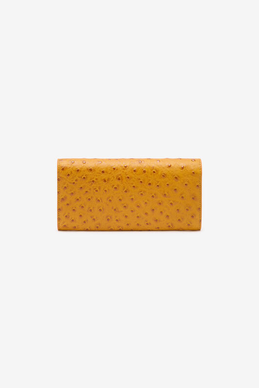 RC Rectangular Wallet in Ostrich-Effect RC Rectangular Wallet in Ostrich-Effect Yellow VKA007-PZ702