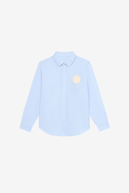 JU Hemd Mit Aufnäher Mit Dem Monogramm RC Hellblau UJT70C-FN053