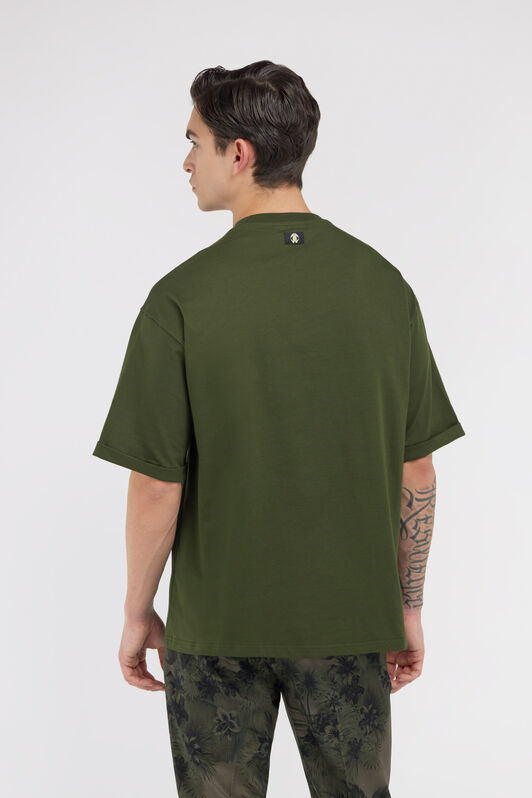 RC T-Shirt Verde Firma Ricamata Verde scuro SRT62A-JD060