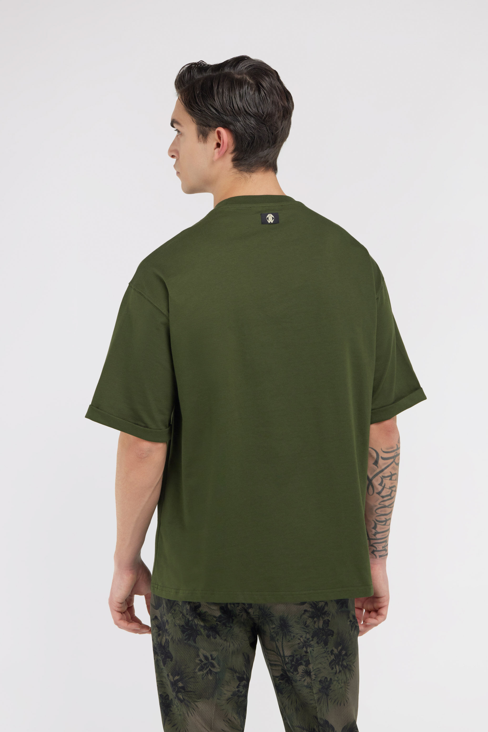 RC T-Shirt Verde Firma Ricamata Verde scuro SRT62A-JD060