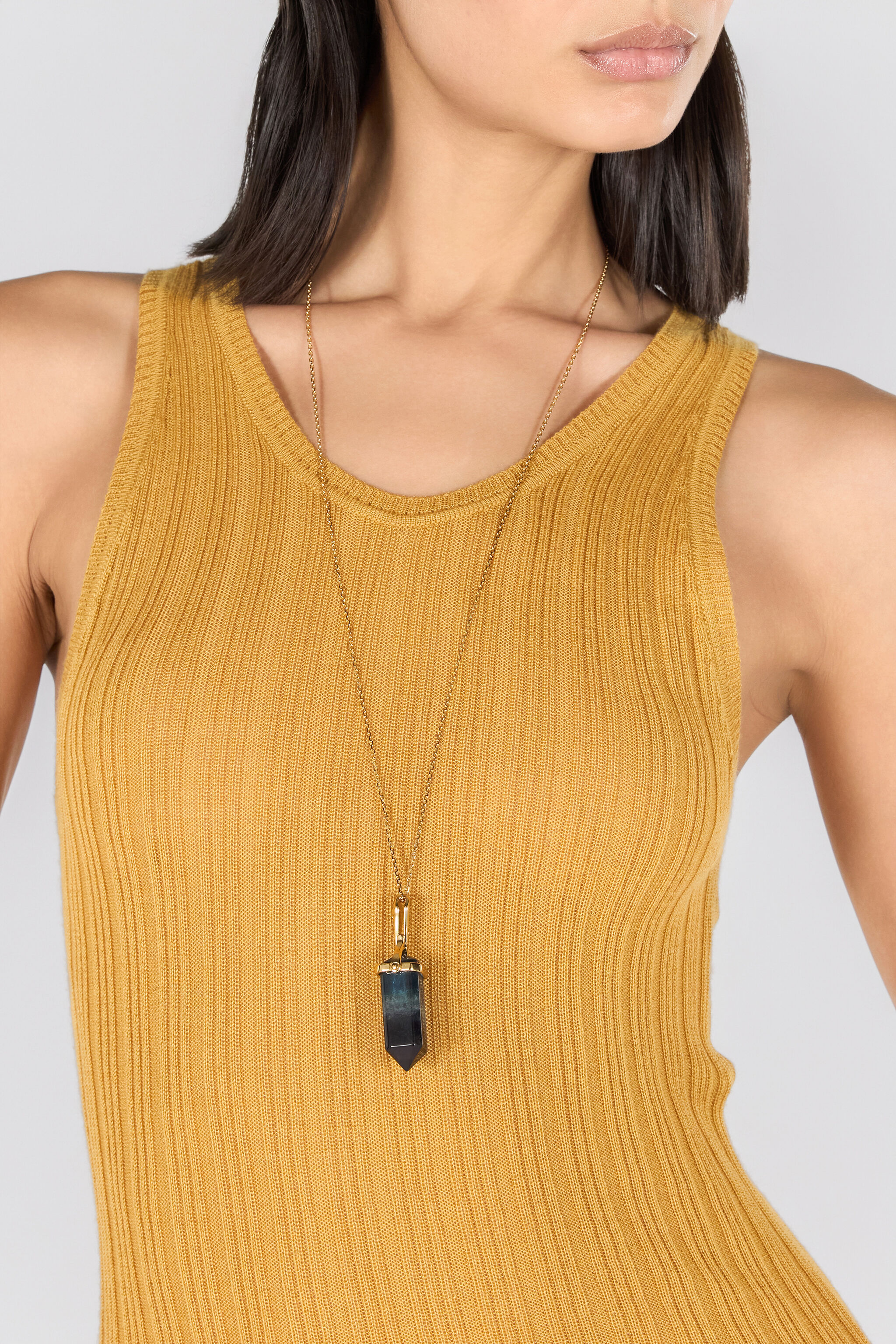 RC Necklace with stone pendant Gold TWG007-AM002