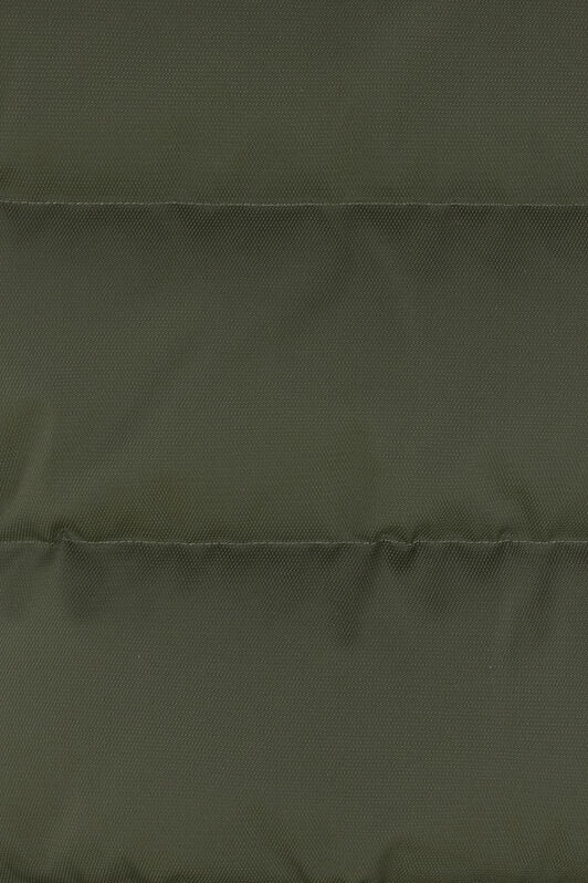 RC Long Quilted Down Jacket with Hood MILITARY GREEN OOT40G-DJ001