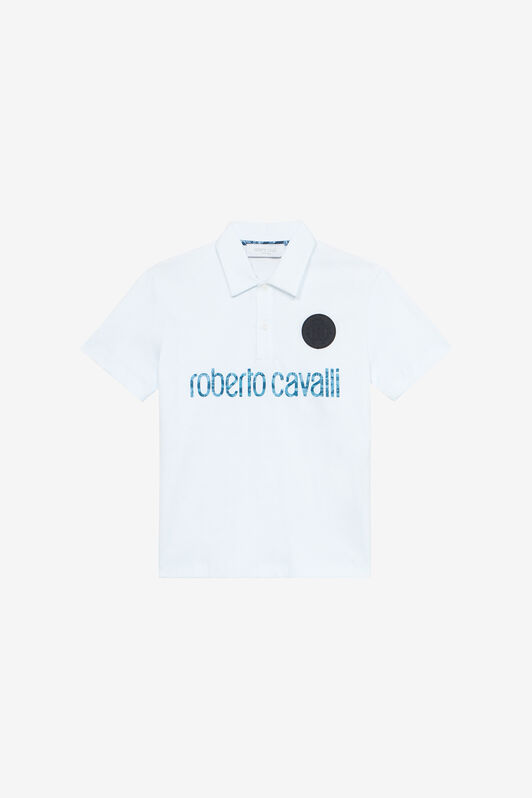 JU Polo Con Lettering E Patch Bianco UJT64C-JD001