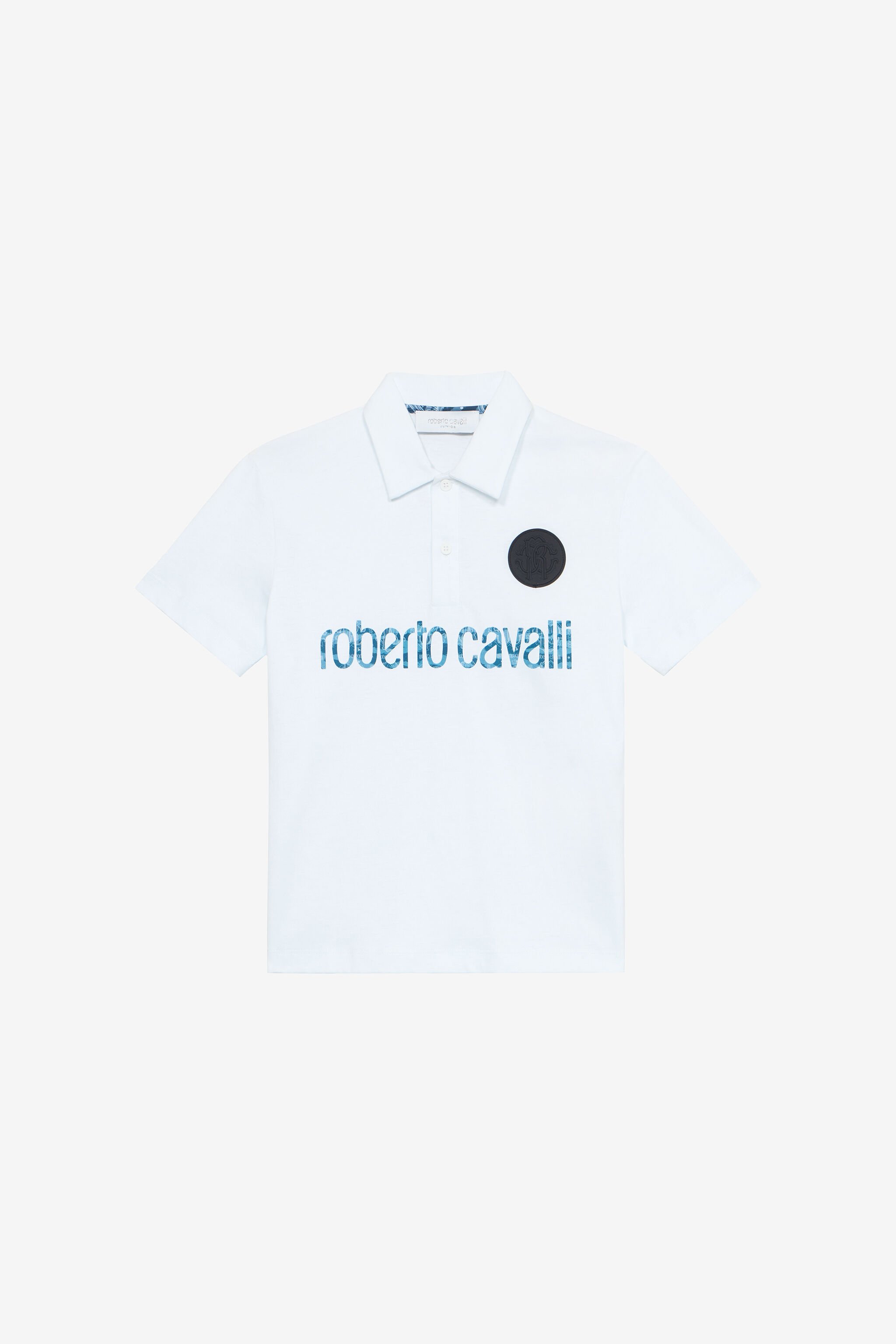 JU Polo Con Lettering E Patch Bianco UJT64C-JD001