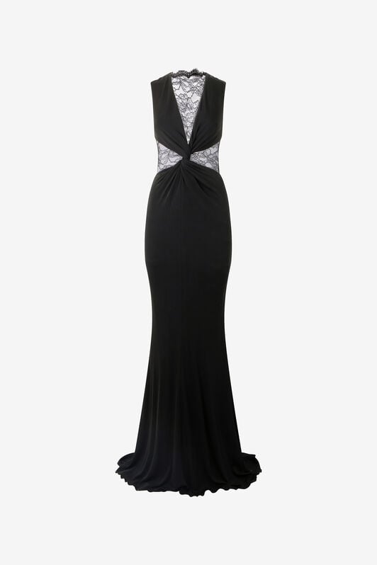 RC Extra Long Dress with Lace RC Extra Long Dress with Lace Black VKT138-JE034