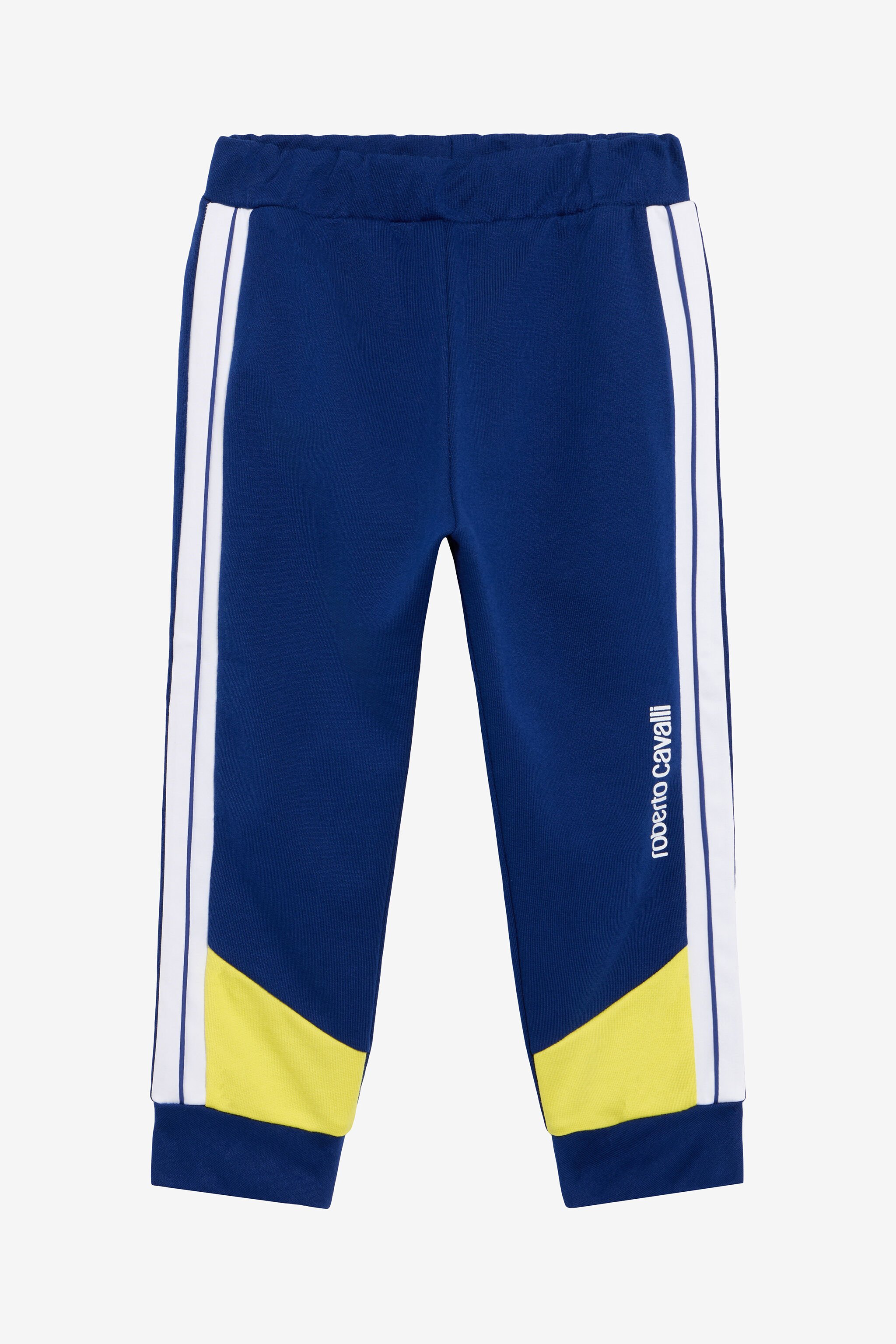 JU Blaue Color-Block Jogginghose BLUE/YELLOW TJT246-CF050