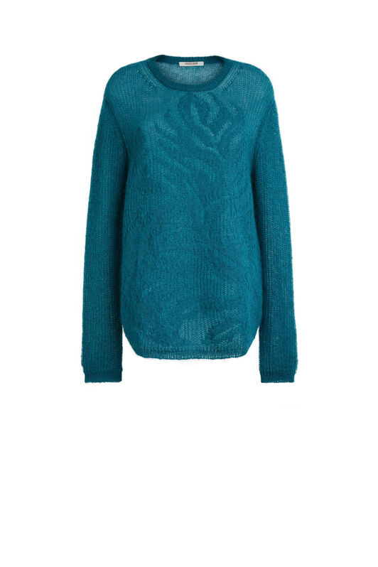 RC Abstract-pattern jumper Azul LQM690-MA006