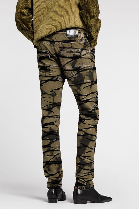 RC Bleached Slim-Fit Jeans Green RRJ251-DS006