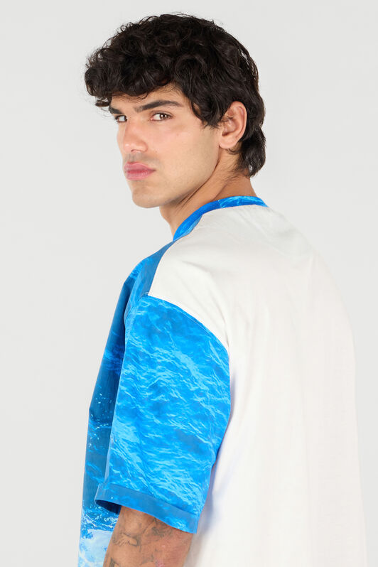 RC Stretto di Messina Print T-Shirt Blue UMT62A-7EN94