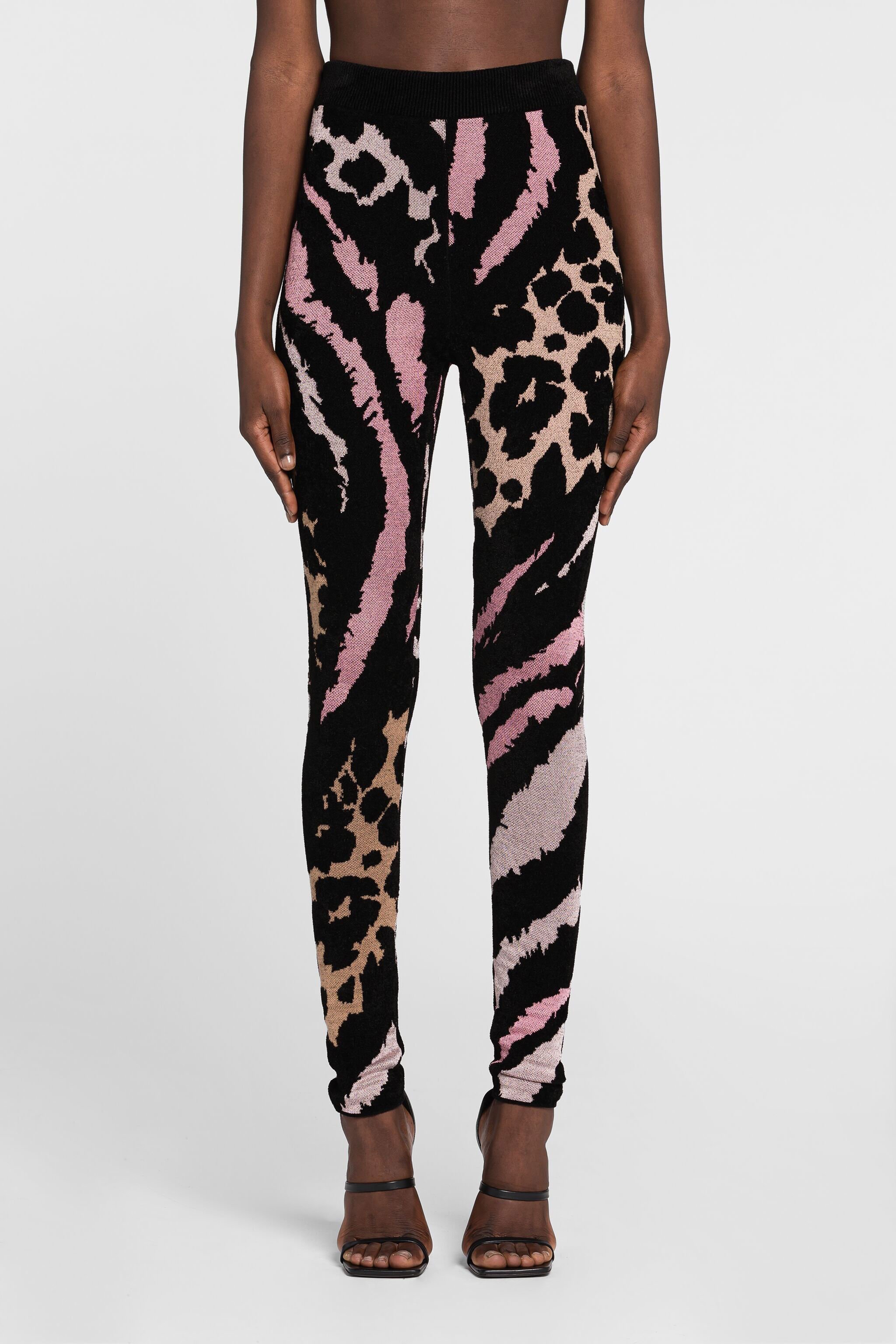RC Legging à motifs Freedom et léopard en jacquard MULTICOLOR OKM202-MI014